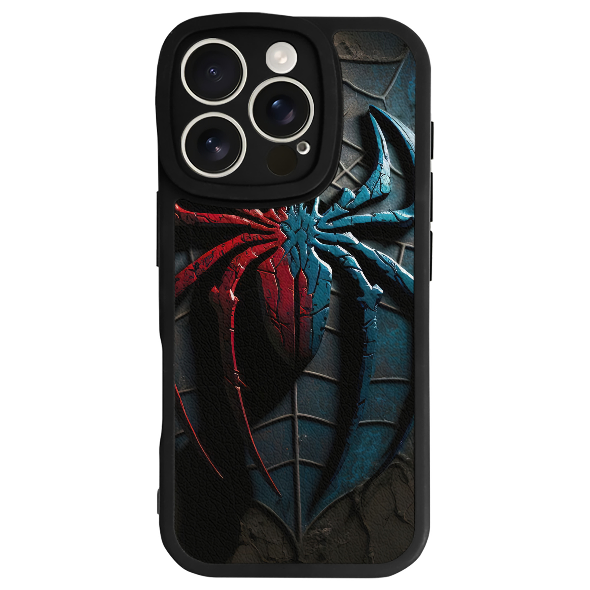 Spider Man スパイダーマン 【iPhone 16シリーズ対応】シリコンスマホケース（レザー調） 材質：シリコン